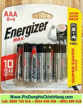 Pin AAA Energizer E92-BP12 (Vỉ 12viên)